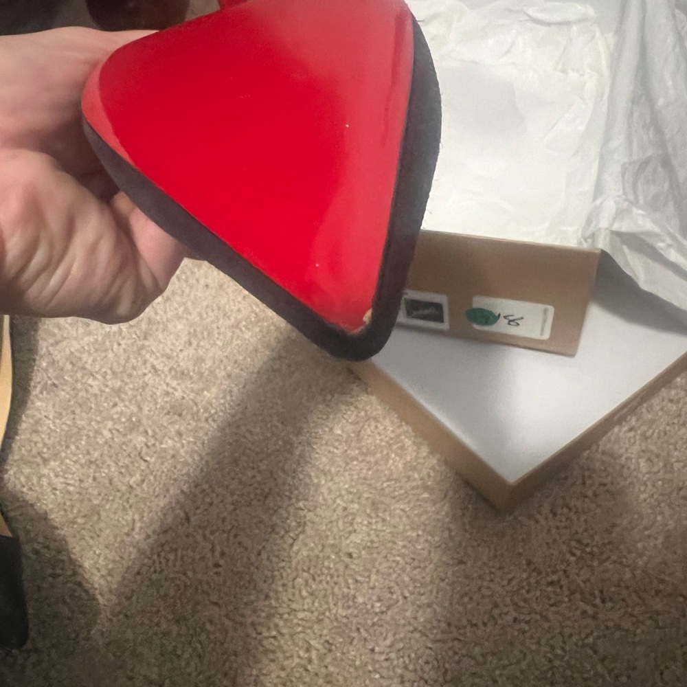 Christian Louboutin apostrophy pump grey suede 85 women’s size 37.5/ us size 7 - Picture 6 of 11